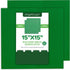 Play Platoon Baseplate for Building Bricks - 15 Inch x 15 Inch Green Classic Platform, 2 Pack Compatible with Major