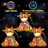 11'' Hopearl Lighting Up Giraffe Stuffed Animal Floppy LED Plush Toy Night Lights Glow Pillow Birthday Festival
