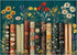 PPuzzling 1000 Vintage Wildflower Book Puzzles for Adults Pieces, Plant Floral Books Pages Jigsaw Puzzle, Retro