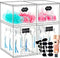 TOOGE Stackable Baby Bottle Organizer: Acrylic Bottle Organizer Baby Storage Drawers Clear