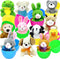 Tuzuaol 12 Pcs Easter Eggs Filled with Mini Plush Animals Toy for Easter