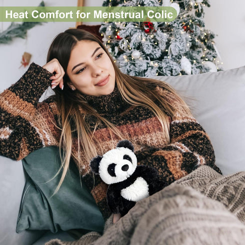 SuzziPals Heatable & Coolable Panda Stuffed Animals, Cute Microwavable Heating Pad Plushies for Soothing