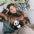 SuzziPals Heatable & Coolable Panda Stuffed Animals, Cute Microwavable Heating Pad Plushies for Soothing