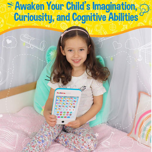 Kid Tablet for Kindergarten Learning Activities - ABC Learning for Toddlers, Kids Phone Toy for Speech Therapy & Letter
