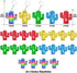 CiciBear 25 Pack Cactus Sequin Keychains in 5 Colors for Tropical Hawaiian Summer Themed Party Favors, Birthday Gifts