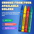 288 72 4-Packs) Bedwina Bulk Crayons - Crayons - (Case of Premium Coloring Colors for Kids and Toddlers, Non-Toxic