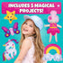 CRAFTSBEE 7+ 5 Cozy Magical Unicorn Sewing Kit for Girls - Create Adorable Felt Animals & a Pillow - Fun, Easy