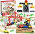 TOY Life 80pcs Wooden Train Set - Fits Thomas Brio Melisa Chugginton, Toddler Boy Toy Train Set, 3+