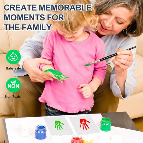 Family Handprint Kit with Light, Baby Hand and Footprint Kit, Family Gifts for New Parents, Christmas, Adoption, Baby