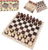 3 in 1 Board Game Set - Wooden Chess, Checker, and Backgammon, Classic Travel Toy Gift for Kids and Adults