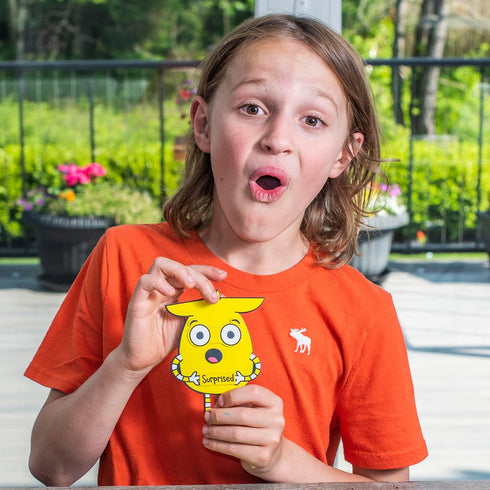 Open The Joy's Magnetic Emotions Playset, Learn and Express Feelings with Magnetic Characters, Ages 4+