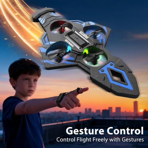Virellia 8-16, 360 Flying Sword RC Airplane, Flying Dagger Remote Control Airplane Drone for Kids Adults Gesture