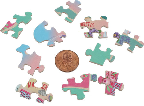 TDC Games US Map Puzzle Great American Roadtrip, 1000 Piece Jigsaw Puzzle for Kids & Adults