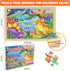 Nexority 4 Packs 24 3-5, 4-8, PCs Wooden Puzzles for Kids Ages Montessori Toddler Jigsaw Puzzles, Preschool Educational
