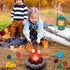 Set, MITCIEN Camping Toys Play Pretend Campfire, Play Food for Kids with Oil Lantern, Pretend Fruits Vegetables