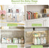 Countertop, 4 Pack Baby Bottle Storage Organizer: Clear Stackable Storage Drawers, Acrylic Bottles Station Organizer