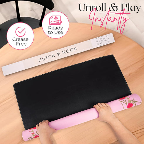 Hutch & Nook Mahjong Mat | 33" Non-Slip Table Cover | Custom Designed for Mahjong, Dominoes, & More