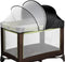 WANRU Pack N Play Tent Cover - Half-Blackout Mosquito Net for Crib &
