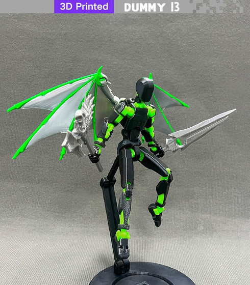 (Assembly Completed) T13 Action Figure, 5.5 Inch 3D Printed Multi-Jointed Movable Dummy 13 Toy