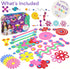 Pack 34-Piece Set 6+ Clixo Sparkle Magnetic Building with Holographic Patterns | Create Necklaces, Bracelets