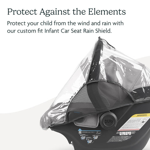 UPPAbaby Rain Shield for Mesa and Aria Infant Car Seat - Waterproof and Windproof Coverage, Quick Attachment