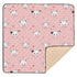 KUEJOP Cute Pink Cow Pattern Prints Baby Play Mat for Floor, 50x50 inch