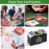 Automatic Card Shuffler, Battery Operated Electric Shuffling Machine for 1/2/4/6 Decks, Poker, UNO, Blackjack, Home