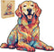 WOODBESTS Wooden Puzzle for Adults - Loyal Golden Retriever Dog Puzzle (L, 300pcs) in Beautiful Wooden Box