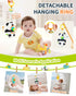 Jollybaby Baby Rattles & Soft Plush Hanging Toy for Stroller Crib car seat and Play Gym, Sensory Developmental Toys