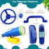 5 Pack Kids Playground Accessories Set - Swingset Steering Wheel, Plastic Telescope, Safety Handles for Outdoor Play