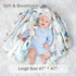 4-Pack 100% 47 47 Inches Cotton Muslin Swaddle Blankets, Large x Breathable Soft Receiving Blankets for Newborns