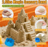 2.6lbs 6 Lehoo Castle Sensory Table with Sensory Sand, Indoor Sensory Bin with Lid & Play Sand, Construction Kit