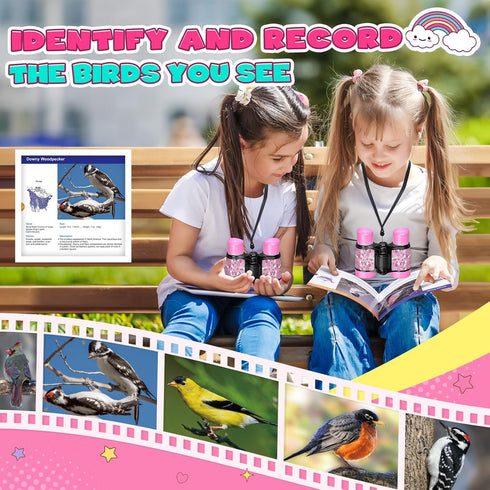 FunforFun! 3 4 5 6 7 8 3-5 4-6 Unicorn Binoculars Toys for Kids Year Old Girls Christmas Birthday Gifts for Girl Kid