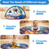 Tummy 5 0 3 6 9 12 Yeeeasy Ocean Theme Baby Play Gym Mat, Time Activity Mat with Detachable Marine Toys, Sensory