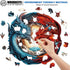 WOODBESTS Yin-Yang Dragon Wooden Puzzle for Adults, 300pcs in Beautiful Wooden Box