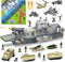 deAO Aircraft Carrier Battle Ship Army Toys - Military Vehicles, Warplanes, Warships,