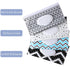 FEBSNOW 4 Pack Baby Wipe Dispenser, Portable Refillable Holder, Reusable Travel Wet Wipe Pouch (Geometric)