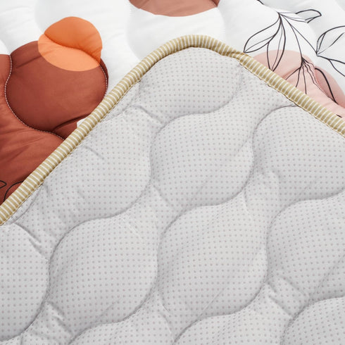 50"x50" 0-6 Tummy Bunnikins & Clover Baby Play Mats for Floor, Thicken Soft Play Mat for Babies Months, Foldable