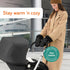 Baby Uma Stroller Gloves Hand Muff - Supersoft Fleece-Lined Faux-Leather Stroller Mittens, Water-Resistant & Universal