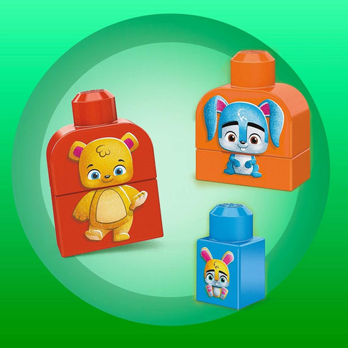 Mega Bloks Woodland Friends Preschool Building Set, Multicolor, Plant-Based Blocks