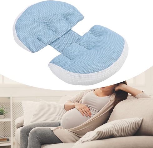 Marhynchus Pregnancy Pillow, U Shaped Maternity Pillow for Side Sleeping with Removable Cover, Belly Support and Back