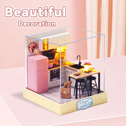 Flever Dollhouse Miniature DIY House Kit - Creative Room with Furniture for Romantic Artwork Gift (Taste of Life)