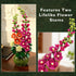 Set 974PCS CUBIMANA Flowers Botanicals Alcea Rosea Building for Adults - Artificial Bonsai Plant for Home Office Dcor
