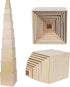 TOWO Wooden Stacking Boxes, Nesting and Sorting Cups Blocks for Toddlers, Educational Learning Toys for 2 Years Old