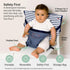 BabyToLove Pocket Seat | Compact Portable High Chair for Travel, Dining & More | Secure & Washable Toddler Seat