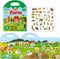 Reusable Sticker Books for Toddlers - Farm Stickers for Kids, Travel Essentials Toy for Ages 1-3