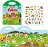 Reusable Sticker Books for Toddlers - Farm Stickers for Kids, Travel Essentials Toy for Ages 1-3