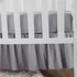 American Baby Company Ultra Soft Microfiber Ruffled Mini-Crib Skirt, Grey, for Boys and Girls