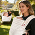 MOCKPOSE 100% Carrier,3 Ergonomic,Cozy 7-40lbs,White Baby Carrier Newborn to Toddler- Pure Cotton Double-Side