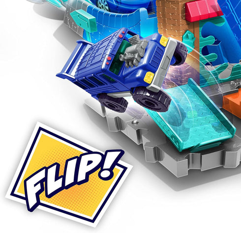 PJ Masks Die Cast Playset for 1:43 Scale Vehicles, Includes Track Set and Cat-Car